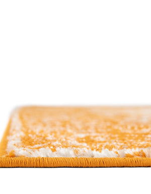 Orange 5' 3 x 8' Bromley Rectangle Area Rug 100% Polypropylene With Cotton Backing Vintage Distressed Colorful Traditional Carpet for Living Dining Rooms Offices for Sale at Rug Engine