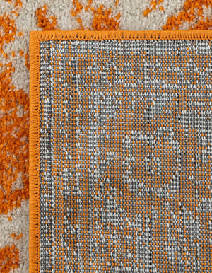 Orange 4' 1 x 6' 1 Bromley Rectangle Area Rug 100% Polypropylene With Cotton Backing Vintage Distressed Colorful Traditional Carpet for Living Dining Rooms Offices for Sale at Rug Engine