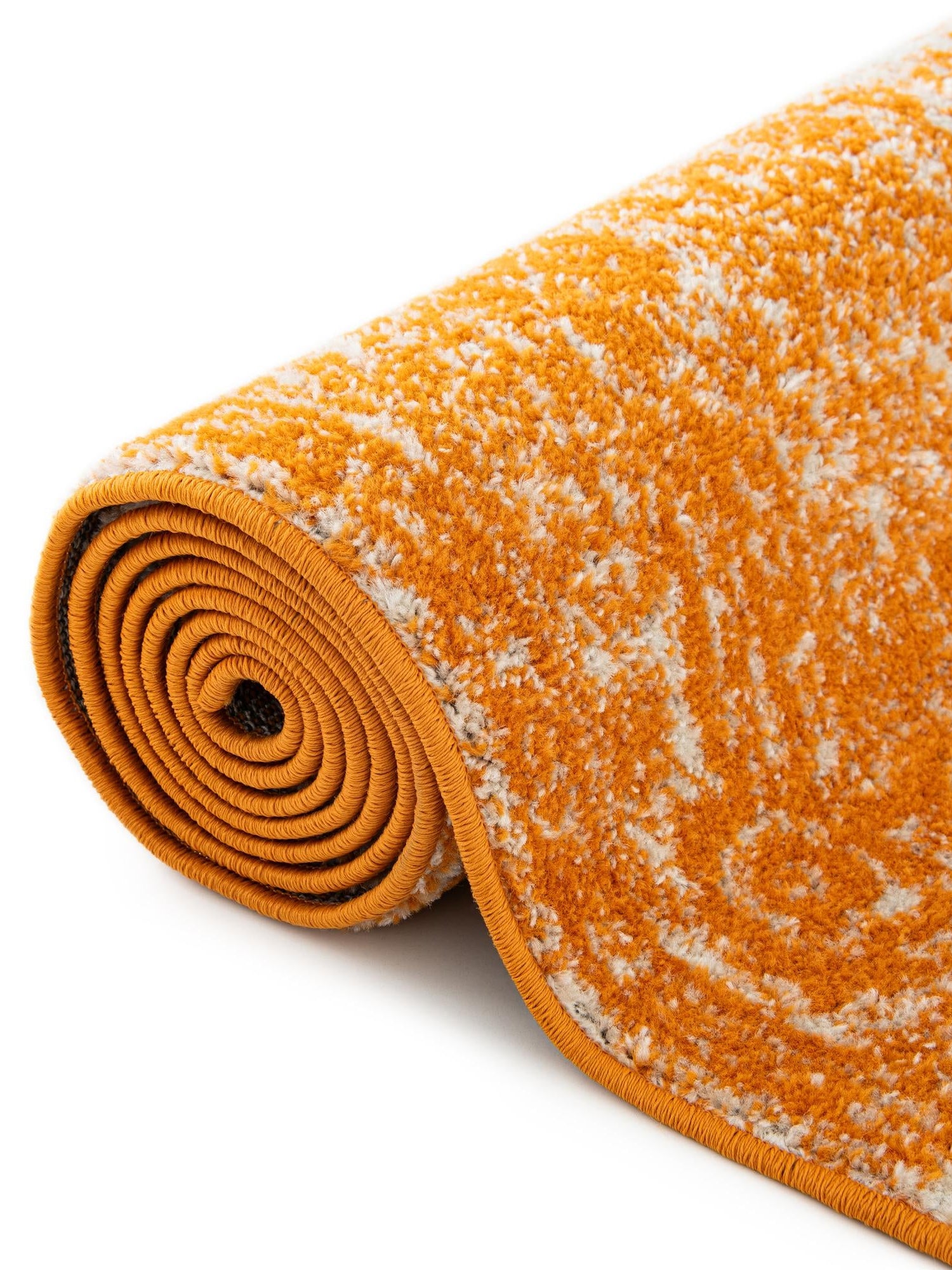 Orange 5' 3 x 7' 1 Bromley Rectangle Area Rug 100% Polypropylene With Cotton Backing Vintage Distressed Colorful Traditional Carpet for Living Dining Rooms Offices for Sale at Rug Engine