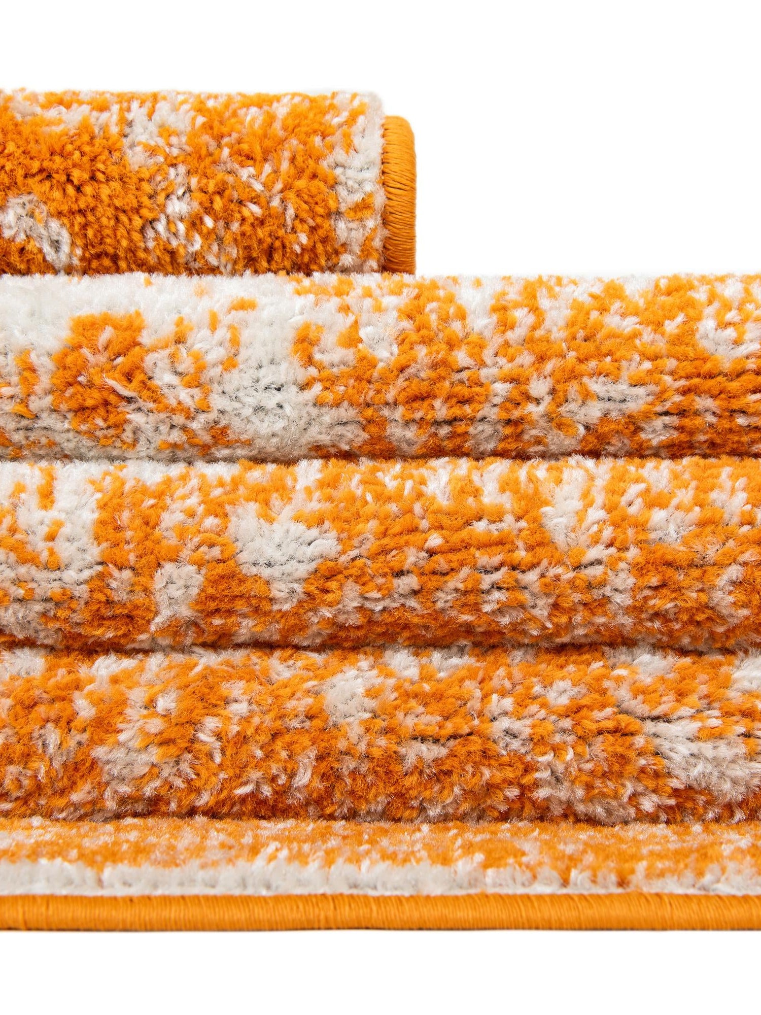 Orange 3' 1 x 5' 3 Bromley Rectangle Area Rug 100% Polypropylene With Cotton Backing Vintage Distressed Colorful Traditional Carpet for Living Dining Rooms Offices for Sale at Rug Engine
