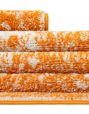 Orange 3' 1 x 5' 3 Bromley Rectangle Area Rug 100% Polypropylene With Cotton Backing Vintage Distressed Colorful Traditional Carpet for Living Dining Rooms Offices for Sale at Rug Engine