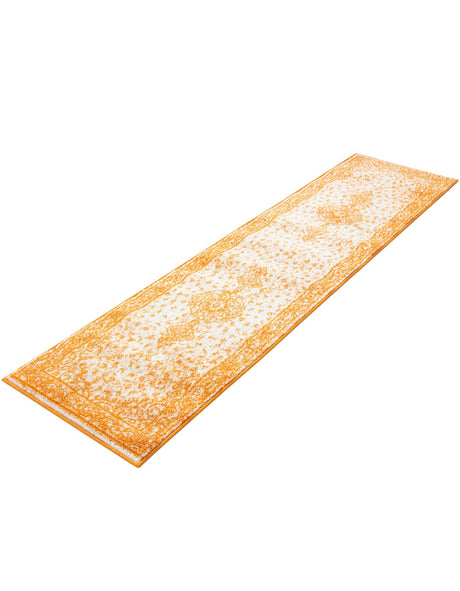 Orange 2' x 8' Bromley Runner Area Rug 100% Polypropylene With Cotton Backing Vintage Distressed Colorful Traditional Carpet for Living Dining Rooms Offices for Sale at Rug Engine