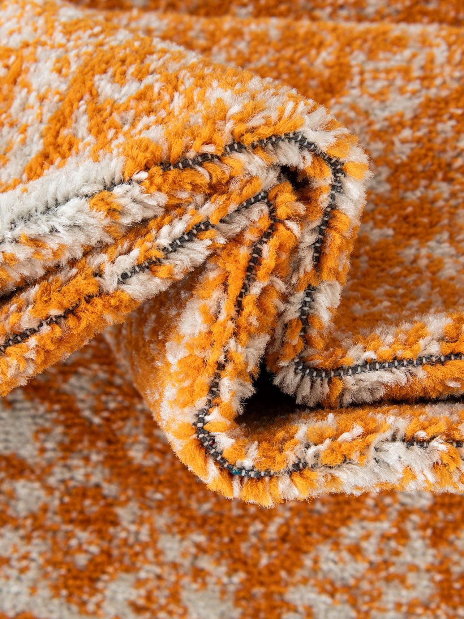 Orange 10' x 10' Bromley Square Area Rug 100% Polypropylene With Cotton Backing Vintage Distressed Colorful Traditional Carpet for Living Dining Rooms Offices for Sale at Rug Engine