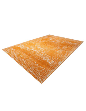 Orange 10' x 14' 1 Bromley Rectangle Area Rug 100% Polypropylene With Cotton Backing Vintage Distressed Colorful Traditional Carpet for Living Dining Rooms Offices for Sale at Rug Engine