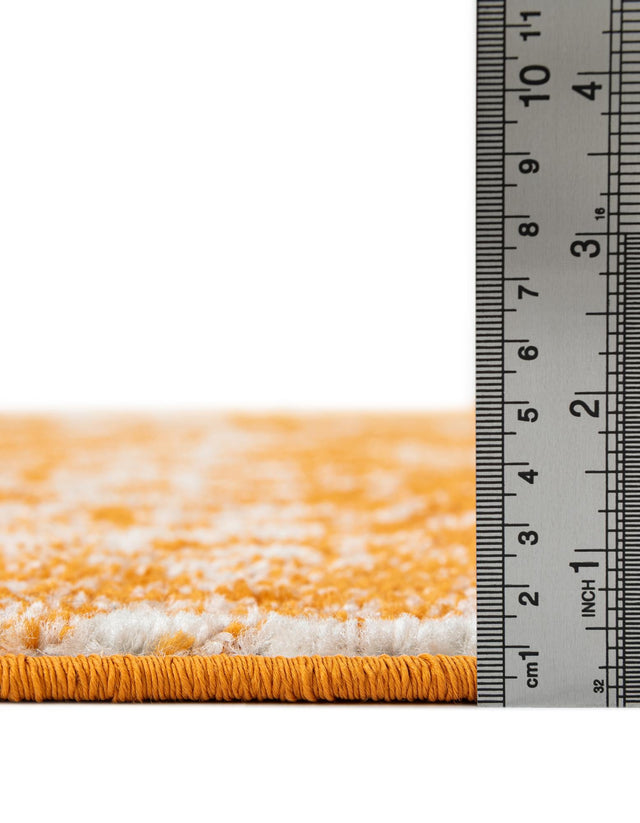 Orange 10' x 14' 1 Bromley Rectangle Area Rug 100% Polypropylene With Cotton Backing Vintage Distressed Colorful Traditional Carpet for Living Dining Rooms Offices for Sale at Rug Engine