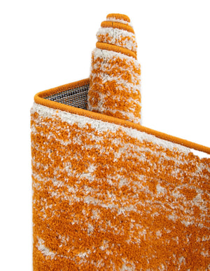 Orange 10' x 14' 1 Bromley Rectangle Area Rug 100% Polypropylene With Cotton Backing Vintage Distressed Colorful Traditional Carpet for Living Dining Rooms Offices for Sale at Rug Engine