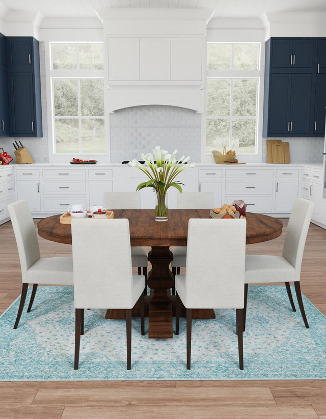 Aqua 2' x 3' 1 Bromley Rectangle Area Rug 100% Polypropylene With Cotton Backing Vintage Distressed Colorful Traditional Carpet for Living Dining Rooms Offices for Sale at Rug Engine