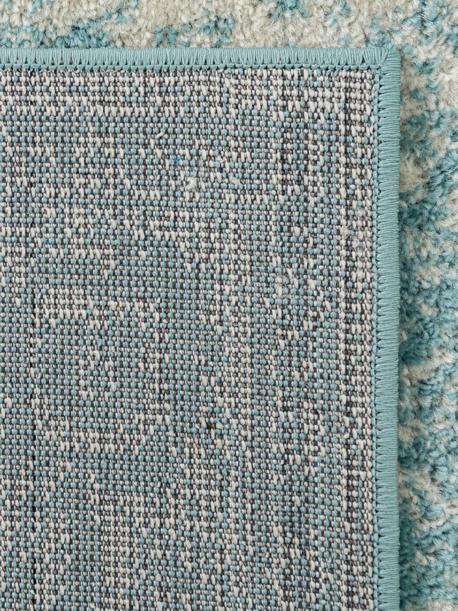 Aqua 6' 1 x 9' Bromley Rectangle Area Rug 100% Polypropylene With Cotton Backing Vintage Distressed Colorful Traditional Carpet for Living Dining Rooms Offices for Sale at Rug Engine