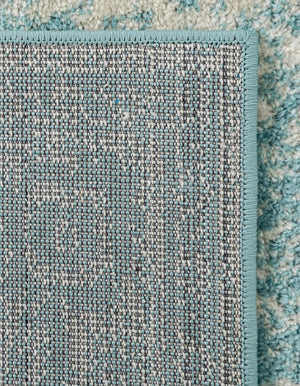 Aqua 2' 7 x 12' Bromley Runner Area Rug 100% Polypropylene With Cotton Backing Vintage Distressed Colorful Traditional Carpet for Living Dining Rooms Offices for Sale at Rug Engine