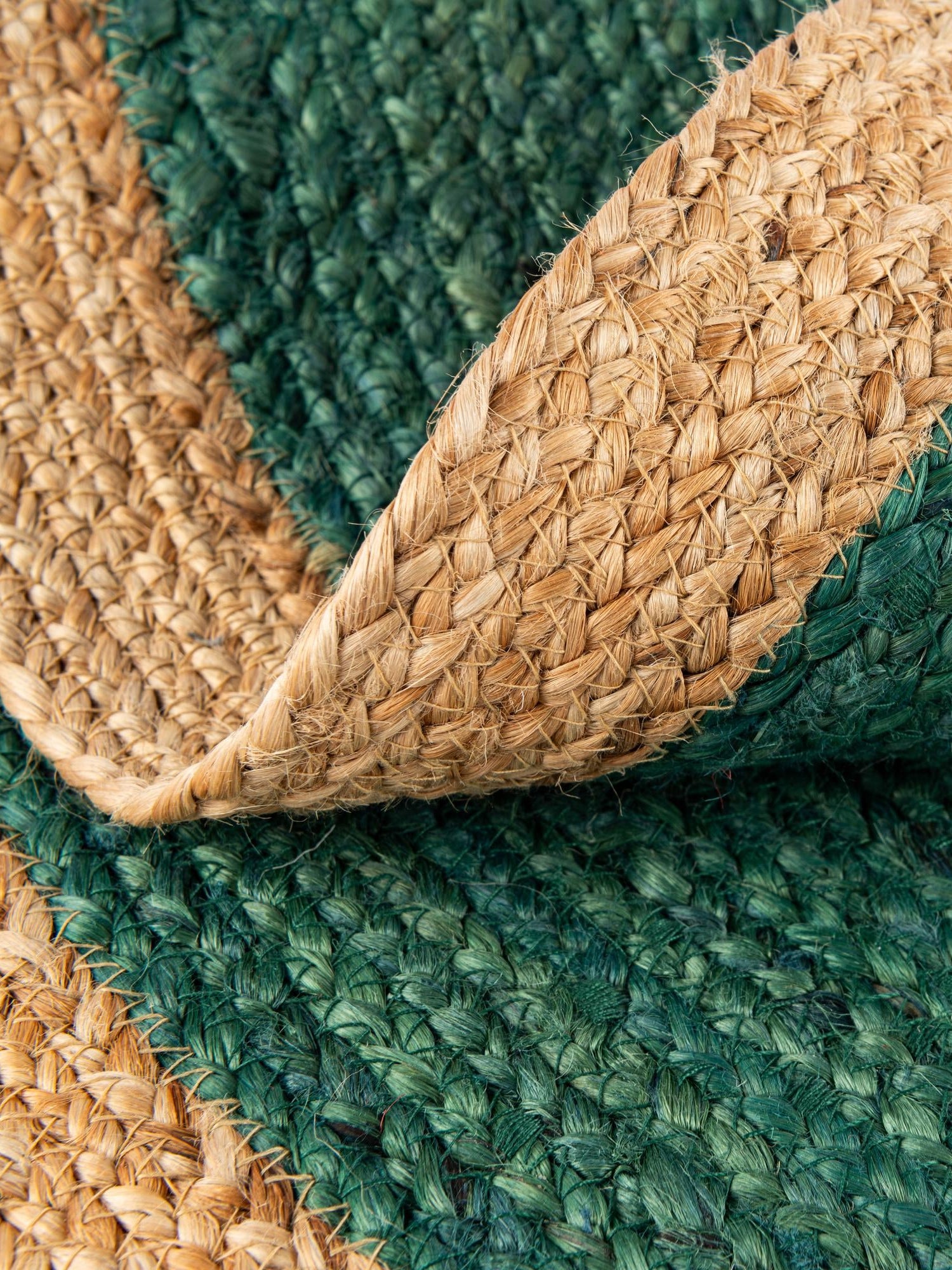 Seasonal Festive Green 7' 1 x 7' 1 Christmas Tree Skirt Round Area Rug 100% Jute All Natural Eco-Friendly Holiday Carpet Mat for Under Christmas Trees for Sale at Rug Engine