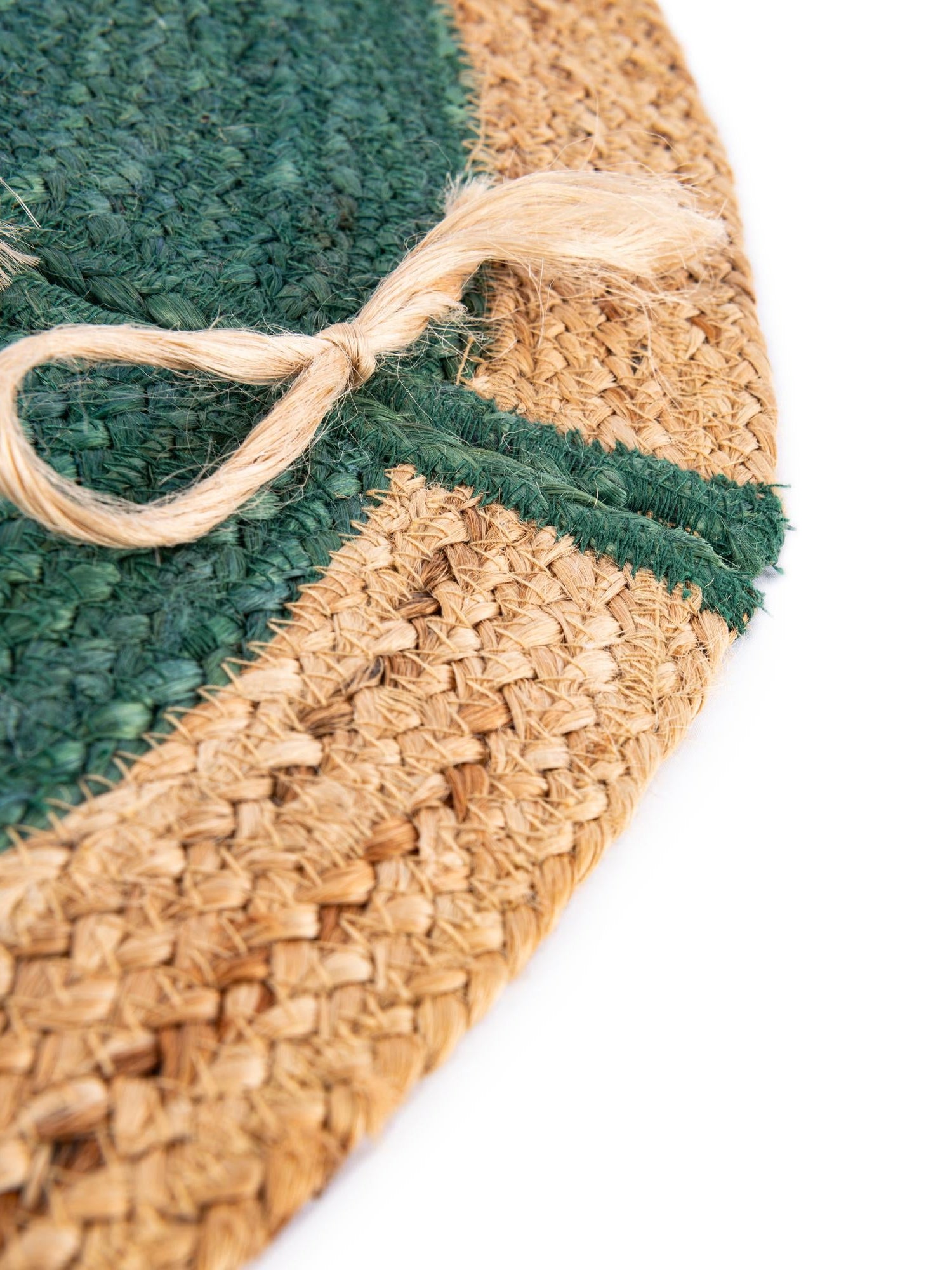 Seasonal Festive Green 2' 2 x 2' 2 Christmas Tree Skirt Round Area Rug 100% Jute All Natural Eco-Friendly Holiday Carpet Mat for Under Christmas Trees for Sale at Rug Engine