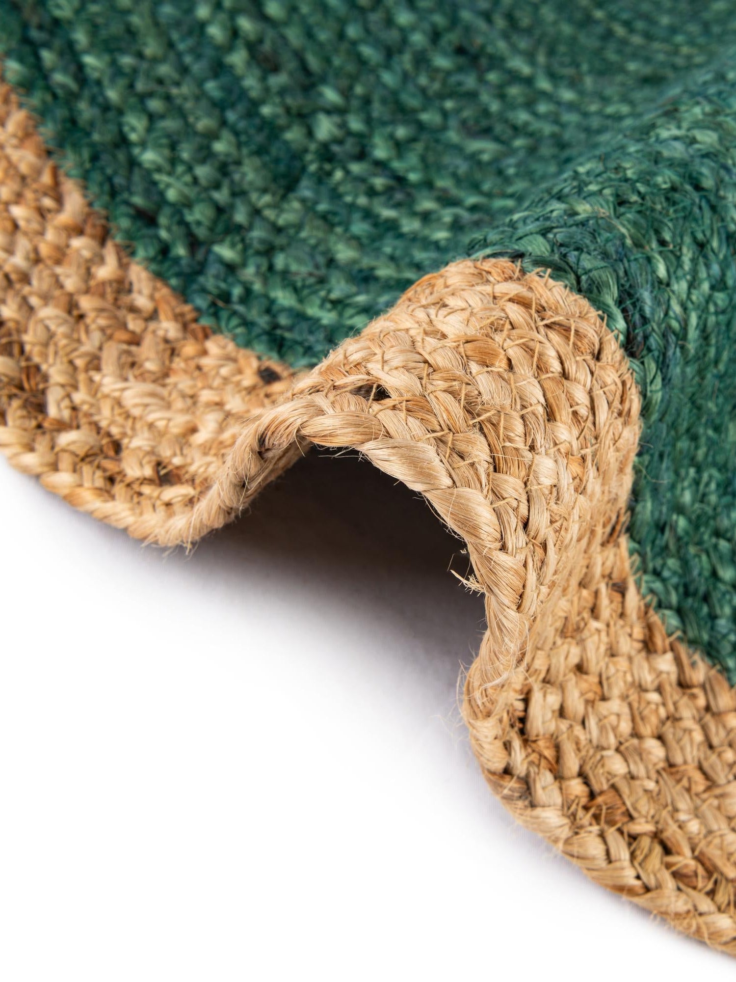 Seasonal Festive Green 7' 1 x 7' 1 Christmas Tree Skirt Round Area Rug 100% Jute All Natural Eco-Friendly Holiday Carpet Mat for Under Christmas Trees for Sale at Rug Engine