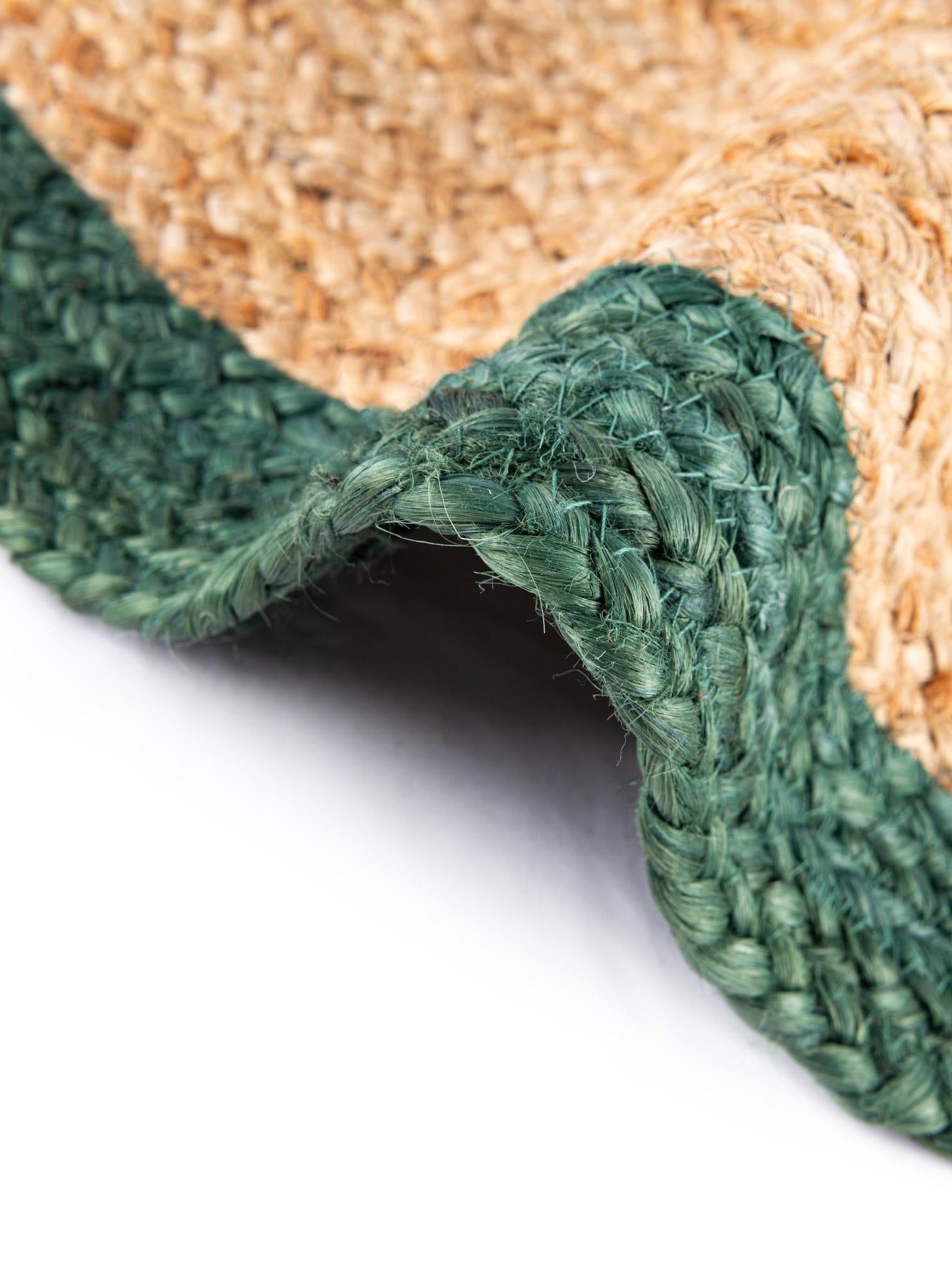 Seasonal Festive Green and Natural 5' 1 x 5' 1 Christmas Tree Skirt Round Area Rug 100% Jute All Natural Eco-Friendly Holiday Carpet Mat for Under Christmas Trees for Sale at Rug Engine