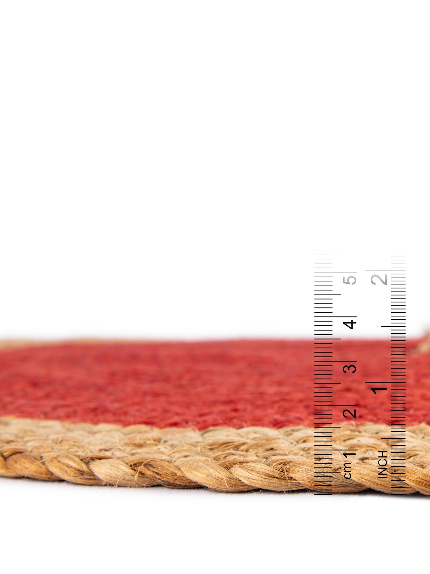Seasonal Festive Red 7' 1 x 7' 1 Christmas Tree Skirt Round Area Rug 100% Jute All Natural Eco-Friendly Holiday Carpet Mat for Under Christmas Trees for Sale at Rug Engine