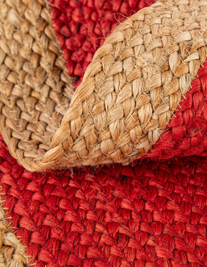 Red 3' 1 x 3' 1 Christmas Tree Skirt Round Rug