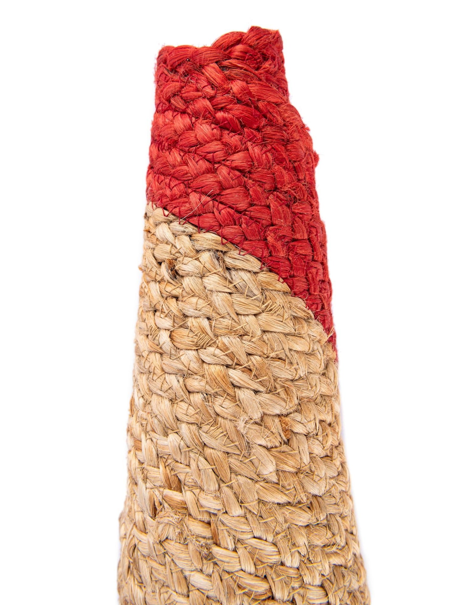 Seasonal Festive Red and Natural 2' 2 x 2' 2 Christmas Tree Skirt Round Area Rug 100% Jute All Natural Eco-Friendly Holiday Carpet Mat for Under Christmas Trees for Sale at Rug Engine