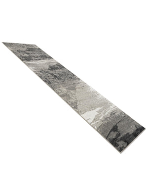 Black 2' 7 x 10' Norge Runner Area Rug 100% Polypropylene Easy Clean Non Shed Stain Resistant Modern Carpet for Home Interior Design for Sale at Rug Engine