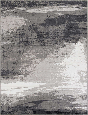 Black 10' x 13' 1 Norge Rectangle Area Rug 100% Polypropylene Easy Clean Non Shed Stain Resistant Modern Carpet for Home Interior Design for Sale at Rug Engine