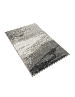 Black 2' x 3' 1 Norge Rectangle Area Rug 100% Polypropylene Easy Clean Non Shed Stain Resistant Modern Carpet for Home Interior Design for Sale at Rug Engine