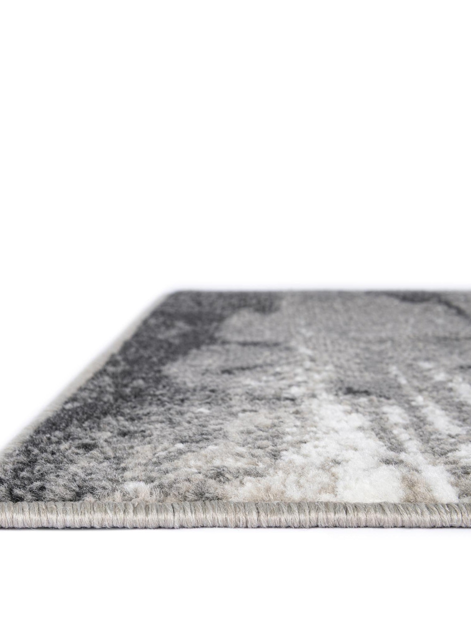 Black 2' x 3' 1 Norge Rectangle Area Rug 100% Polypropylene Easy Clean Non Shed Stain Resistant Modern Carpet for Home Interior Design for Sale at Rug Engine