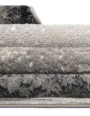 Black 2' x 3' 1 Norge Rectangle Area Rug 100% Polypropylene Easy Clean Non Shed Stain Resistant Modern Carpet for Home Interior Design for Sale at Rug Engine