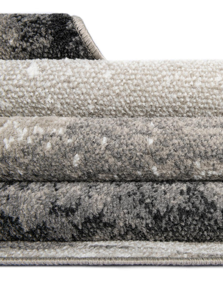 Black 2' x 3' 1 Norge Rectangle Area Rug 100% Polypropylene Easy Clean Non Shed Stain Resistant Modern Carpet for Home Interior Design for Sale at Rug Engine