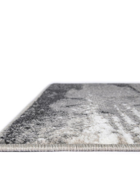 Black 2' 7 x 12' Norge Runner Area Rug 100% Polypropylene Easy Clean Non Shed Stain Resistant Modern Carpet for Home Interior Design for Sale at Rug Engine