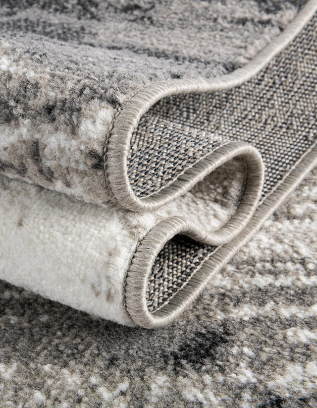 Black 2' 7 x 10' Norge Runner Area Rug 100% Polypropylene Easy Clean Non Shed Stain Resistant Modern Carpet for Home Interior Design for Sale at Rug Engine