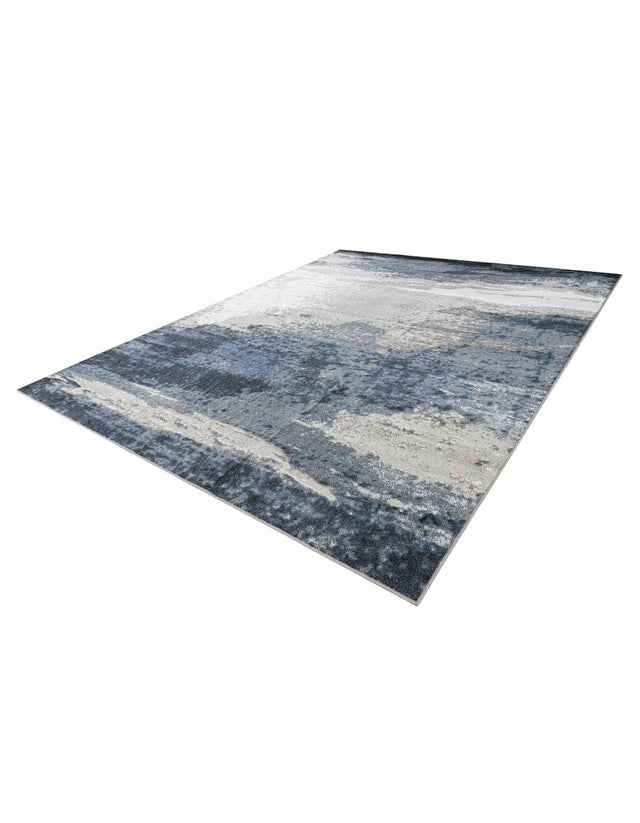 Blue 10' x 13' 1 Norge Rectangle Area Rug 100% Polypropylene Easy Clean Non Shed Stain Resistant Modern Carpet for Home Interior Design for Sale at Rug Engine