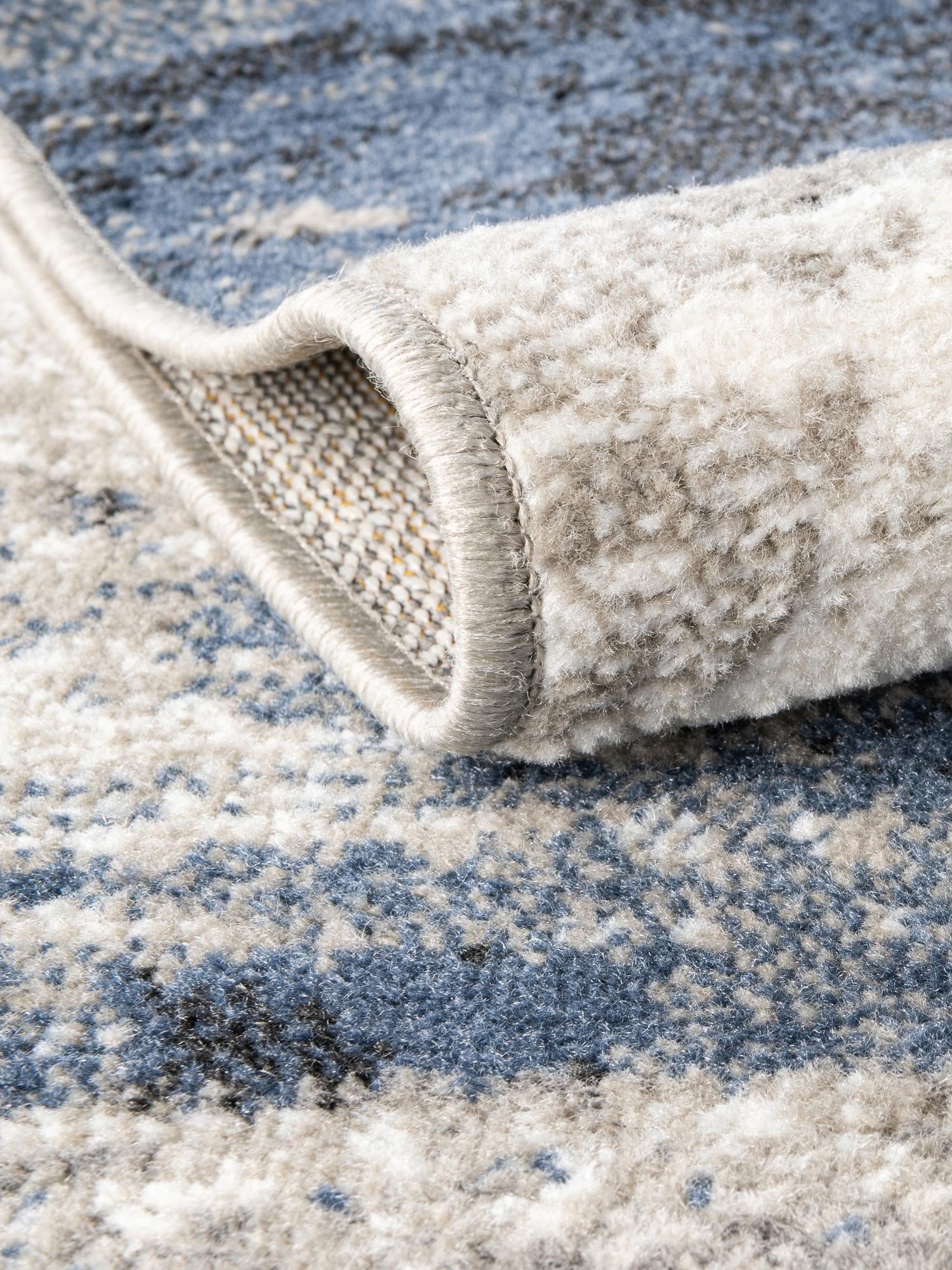 Blue 2' x 8' Norge Runner Area Rug 100% Polypropylene Easy Clean Non Shed Stain Resistant Modern Carpet for Home Interior Design for Sale at Rug Engine