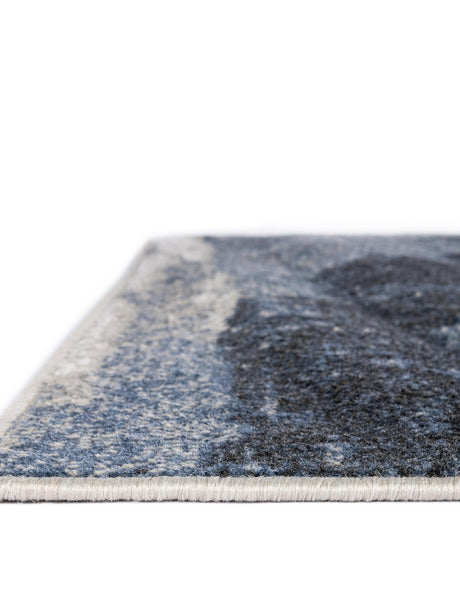 Blue 2' x 8' Norge Runner Area Rug 100% Polypropylene Easy Clean Non Shed Stain Resistant Modern Carpet for Home Interior Design for Sale at Rug Engine