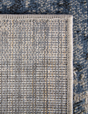 Blue 2' 7 x 12' Norge Runner Area Rug 100% Polypropylene Easy Clean Non Shed Stain Resistant Modern Carpet for Home Interior Design for Sale at Rug Engine