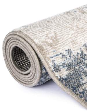 Blue 2' x 8' Norge Runner Area Rug 100% Polypropylene Easy Clean Non Shed Stain Resistant Modern Carpet for Home Interior Design for Sale at Rug Engine