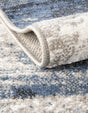 Blue 3' 1 x 3' 1 Norge Round Area Rug 100% Polypropylene Easy Clean Non Shed Stain Resistant Modern Carpet for Home Interior Design for Sale at Rug Engine