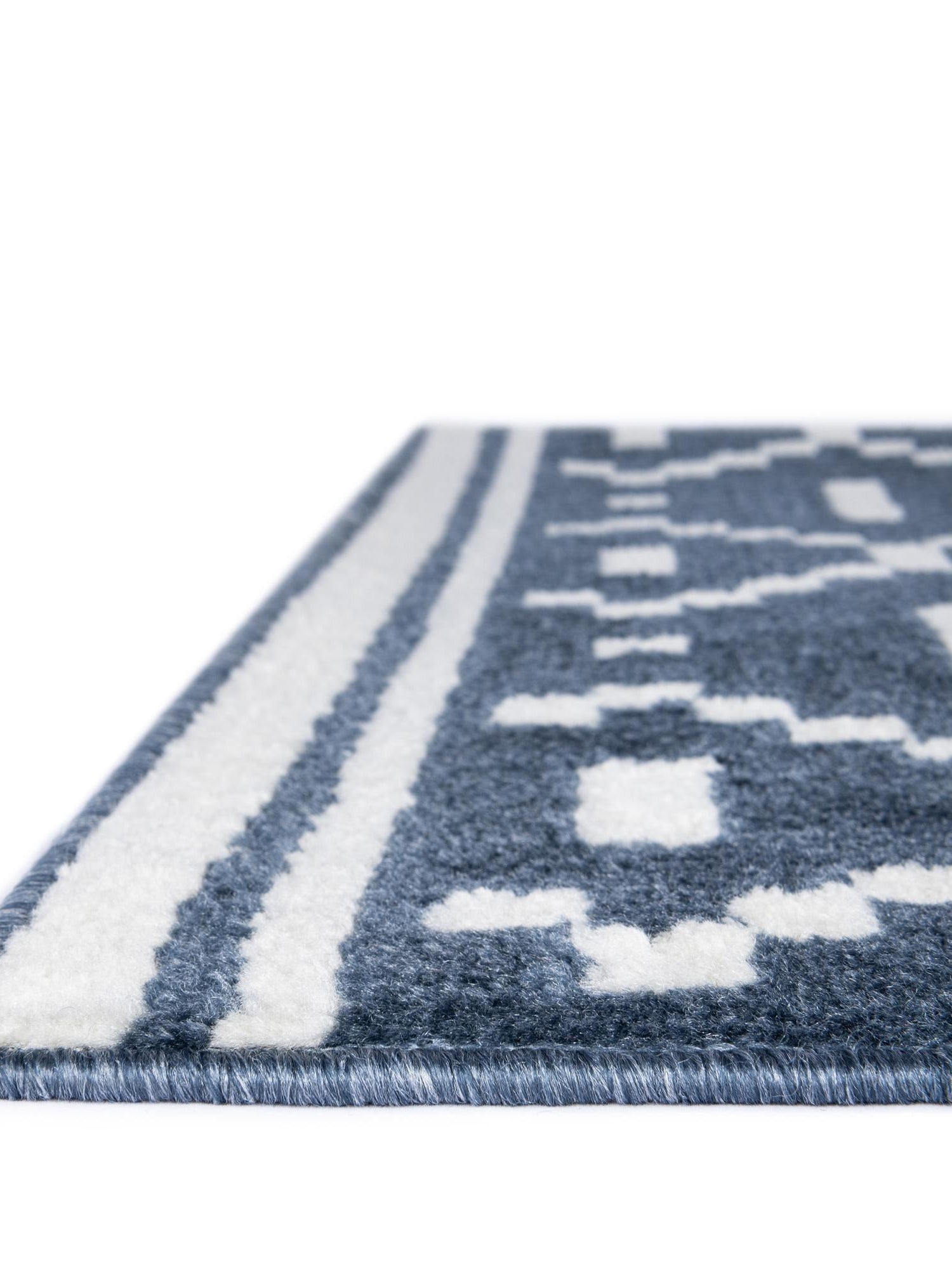 Blue 9' x 12' Norge Rectangle Area Rug 100% Polypropylene Easy Clean Non Shed Stain Resistant Modern Carpet for Home Interior Design for Sale at Rug Engine