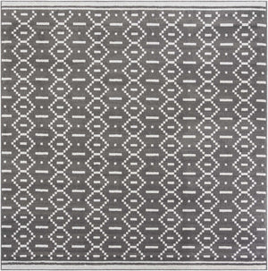 Gray 10' x 10' Norge Square Area Rug 100% Polypropylene Easy Clean Non Shed Stain Resistant Modern Carpet for Home Interior Design for Sale at Rug Engine