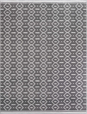 Gray 10' x 13' 1 Norge Rectangle Area Rug 100% Polypropylene Easy Clean Non Shed Stain Resistant Modern Carpet for Home Interior Design for Sale at Rug Engine