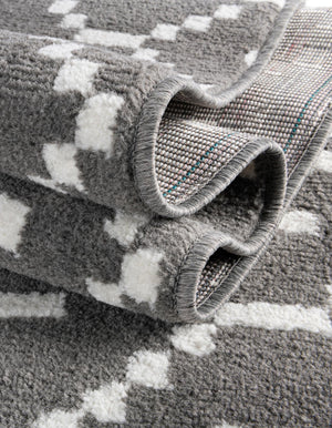 Gray 10' x 10' Norge Round Area Rug 100% Polypropylene Easy Clean Non Shed Stain Resistant Modern Carpet for Home Interior Design for Sale at Rug Engine