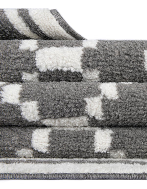Gray 10' x 10' Norge Round Area Rug 100% Polypropylene Easy Clean Non Shed Stain Resistant Modern Carpet for Home Interior Design for Sale at Rug Engine