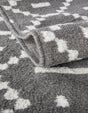 Gray 2' 7 x 10' Norge Runner Area Rug 100% Polypropylene Easy Clean Non Shed Stain Resistant Modern Carpet for Home Interior Design for Sale at Rug Engine