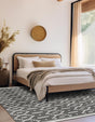Gray 7' 10 x 7' 10 Norge Square Area Rug 100% Polypropylene Easy Clean Non Shed Stain Resistant Modern Carpet for Home Interior Design for Sale at Rug Engine
