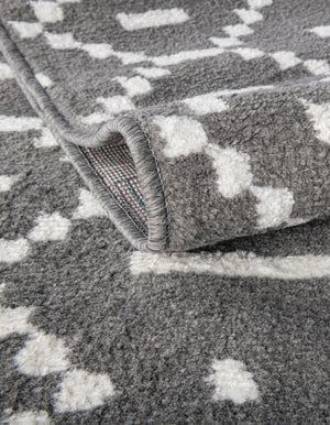 Gray 10' x 10' Norge Square Area Rug 100% Polypropylene Easy Clean Non Shed Stain Resistant Modern Carpet for Home Interior Design for Sale at Rug Engine