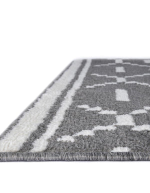 Gray 10' x 10' Norge Square Area Rug 100% Polypropylene Easy Clean Non Shed Stain Resistant Modern Carpet for Home Interior Design for Sale at Rug Engine
