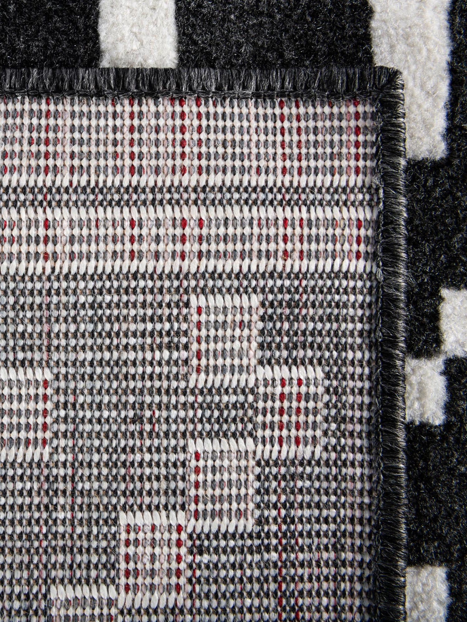 Black 7' 10 x 10' Norge Rectangle Area Rug 100% Polypropylene Easy Clean Non Shed Stain Resistant Modern Carpet for Home Interior Design for Sale at Rug Engine