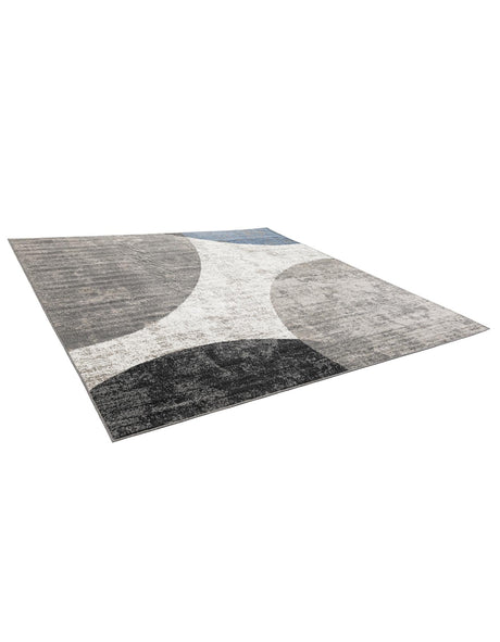 Multicolor 10' x 10' Norge Square Area Rug 100% Polypropylene Easy Clean Non Shed Stain Resistant Modern Carpet for Home Interior Design for Sale at Rug Engine
