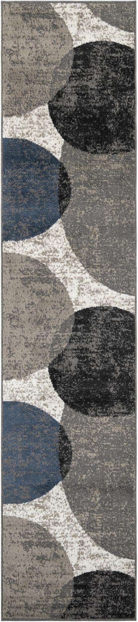 Multicolor 2' 7 x 12' Norge Runner Area Rug 100% Polypropylene Easy Clean Non Shed Stain Resistant Modern Carpet for Home Interior Design for Sale at Rug Engine