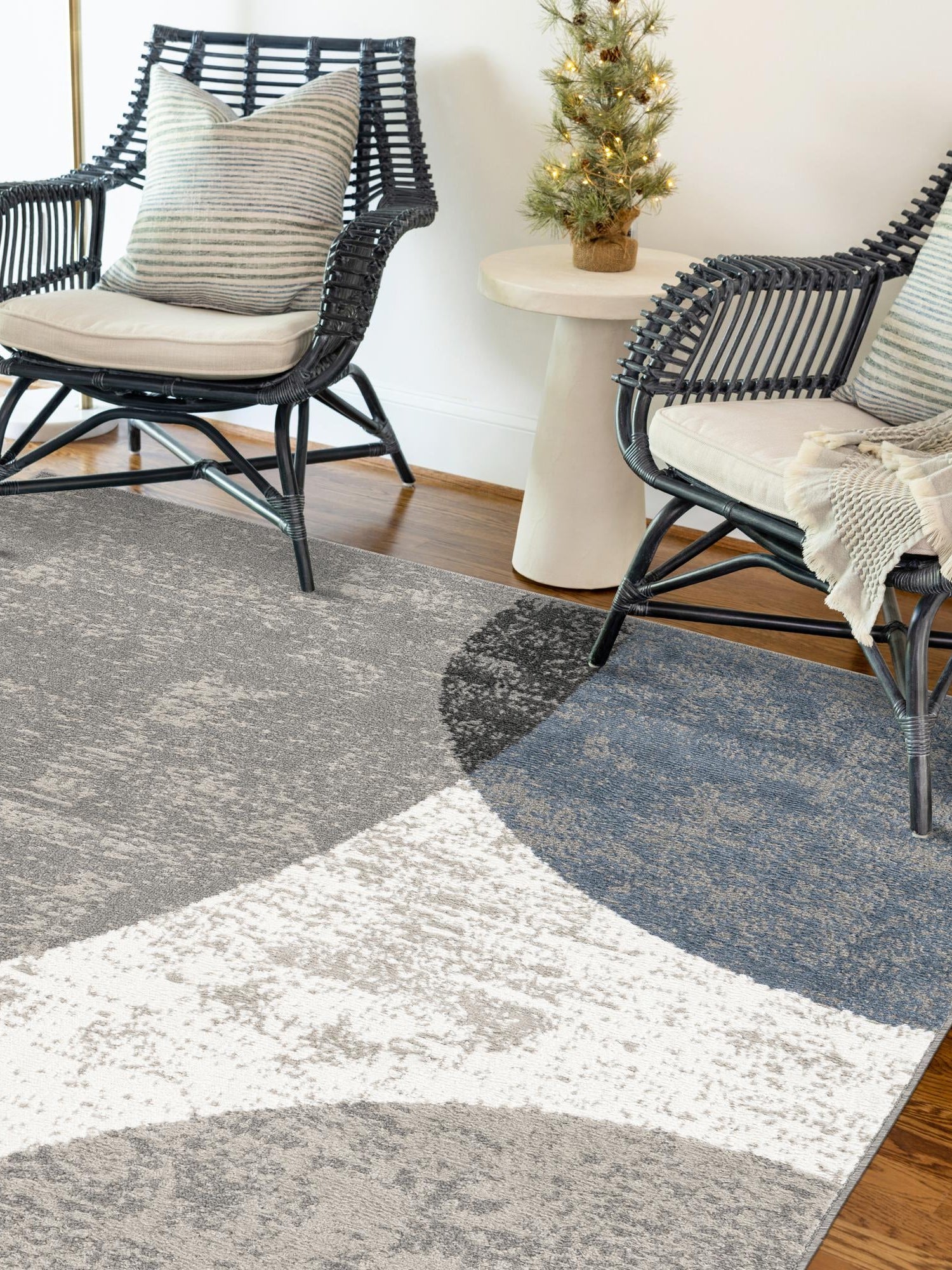 Multicolor 5' 1 x 7' 1 Norge Rectangle Area Rug 100% Polypropylene Easy Clean Non Shed Stain Resistant Modern Carpet for Home Interior Design for Sale at Rug Engine