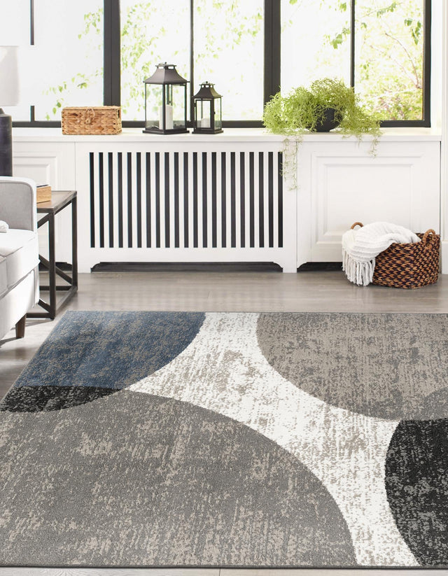 Multicolor 10' x 13' 1 Norge Rectangle Area Rug 100% Polypropylene Easy Clean Non Shed Stain Resistant Modern Carpet for Home Interior Design for Sale at Rug Engine