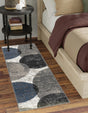 Multicolor 2' x 8' Norge Runner Area Rug 100% Polypropylene Easy Clean Non Shed Stain Resistant Modern Carpet for Home Interior Design for Sale at Rug Engine