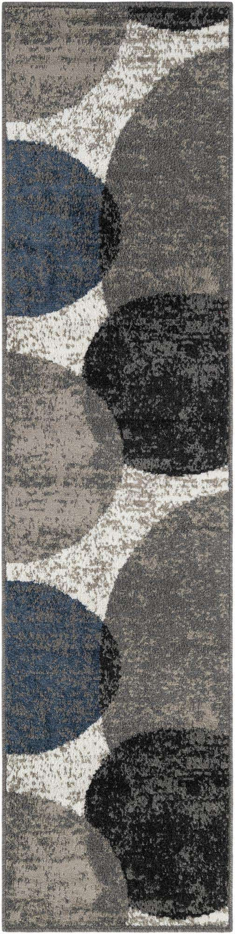 Multicolor 2' x 8' Norge Runner Area Rug 100% Polypropylene Easy Clean Non Shed Stain Resistant Modern Carpet for Home Interior Design for Sale at Rug Engine